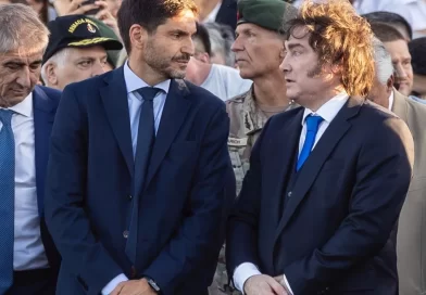 El presidente de la Nación, Javier Milei encabezó el acto central por el 213° aniversario del Combate de San Lorenzo, ocurrido el 3 de febrero de 1813.