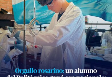 ORGULLO ROSARINO: GANÓ EL ORO NACIONAL Y VA AL MUNDIAL DE QUÍMICA